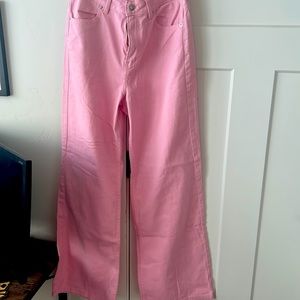 Divided wide leg denim